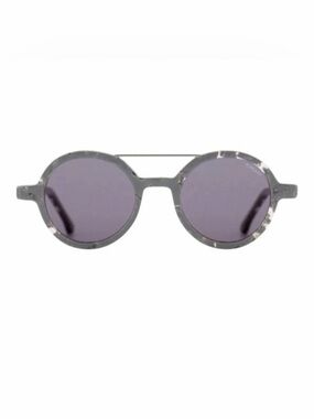 KOMONO Vivien Concrete Sunglasses NEW gray UV400 round
